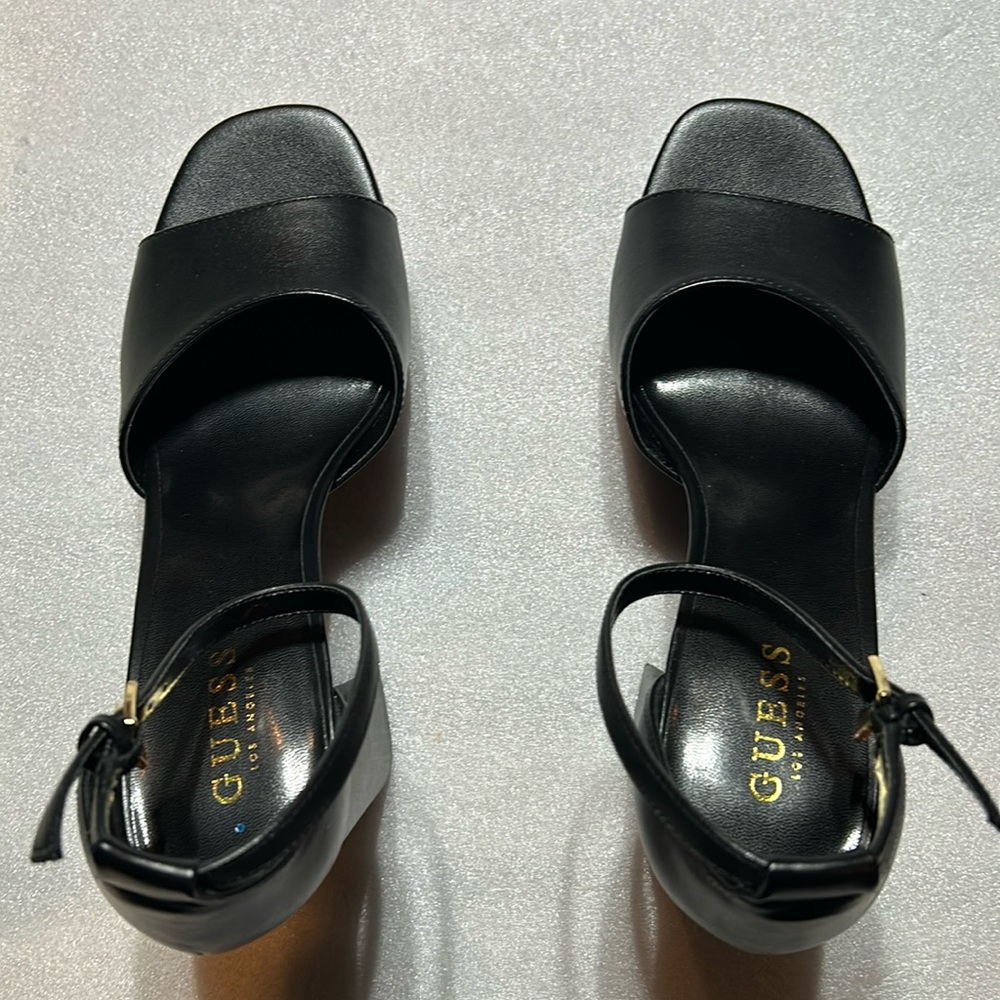 Guess platform ankle strap heels. New no box. Size 10.